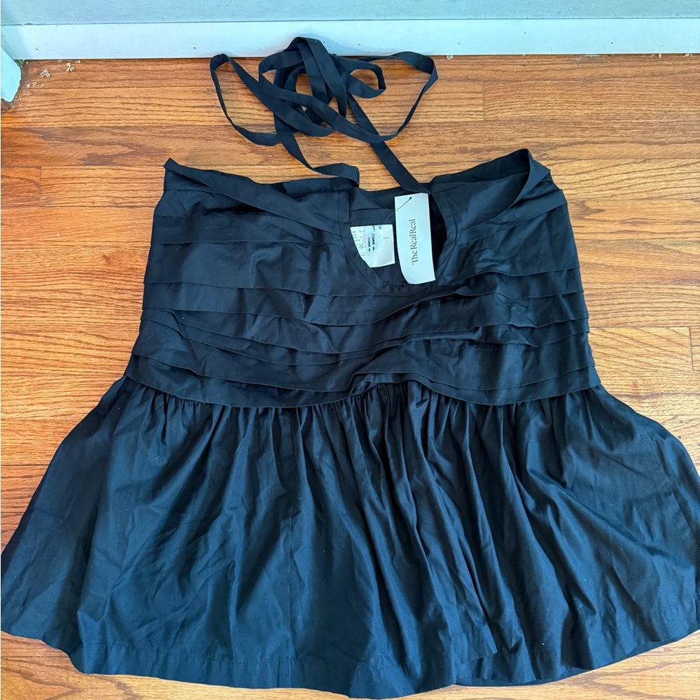 Comme Des Garçon Black Tie Skirt - Size L